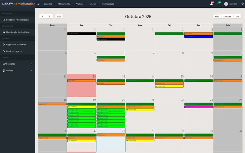 Agenda da equipe